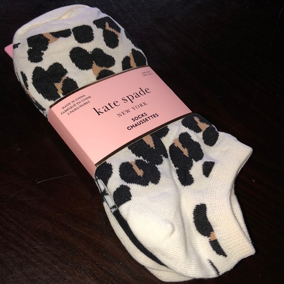 kate spade Accessories - Three pair black + cream no show socks Kate Spade